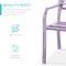 Best Choice Products Outdoor Steel Bench Garden Patio Porch Furniture w/ Floral Design Backrest